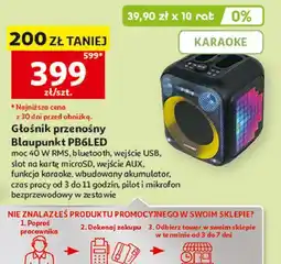 Auchan Głośnik przenośny pb6led Blaupunkt oferta