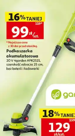 Auchan Podkaszarka akumulatorowa 20v 4Garden oferta