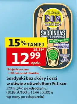 Auchan Sardynki całe w oliwie Bom Petisco oferta