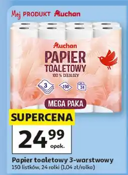 Auchan Papier toaletowy Auchan Różnorodne (Logo Czerwone) oferta