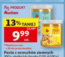Auchan Pasta orzechowa crunchy Auchan oferta