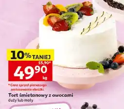 Auchan Tort śmietankowy z owocami oferta