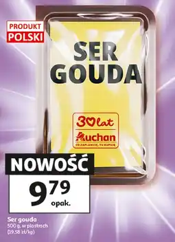 Auchan Ser żółty gouda Auchan oferta
