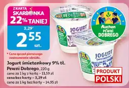 Auchan Jogurt śmietankowy Auchan Pewni Dobrego oferta