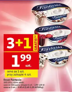 Auchan Jogurt z kulkami w czekoladzie Danone Fantasia oferta