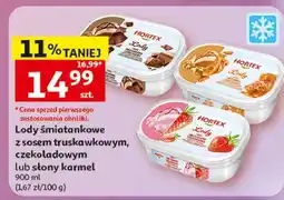 Auchan Lody śmietankowe z sosem słony karmel Hortex oferta
