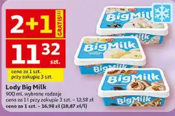 Auchan Lody bakalia Algida Big Milk oferta