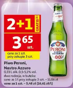 Auchan Piwo Peroni Nastro Azzurro 0.0% oferta
