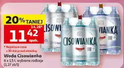 Auchan Woda lekko gazowana Cisowianka oferta