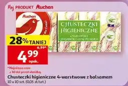 Auchan Chusteczki higieniczne o zapachu aloesu Auchan oferta