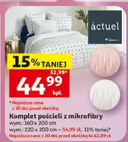 Auchan Komplet pościeli 220 x 200 cm Actuel oferta