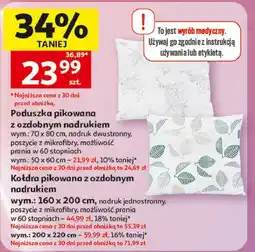 Auchan Kołdra pikowana z ozdobnym nadrukiem 200 x 220 cm oferta