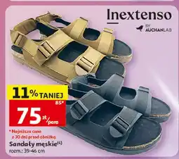 Auchan Sandały męskie na rzepy 39-46 Inextenso By Auchan oferta