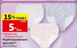 Auchan Majtki damskie bawełniane oferta