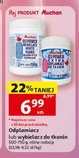 Auchan Odplamiacz w proszku activ' clean Auchan Różnorodne (Logo Czerwone) oferta