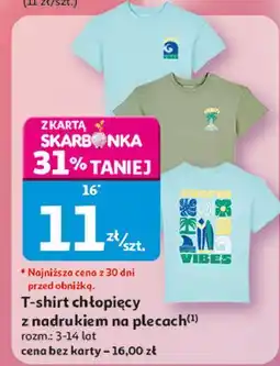 Auchan T-shirt chłopięcy z nadrukiem 3-14 lat Inextenso By Auchan oferta
