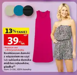 Auchan Sukienka damska midi bez rękawów s-3xl oferta