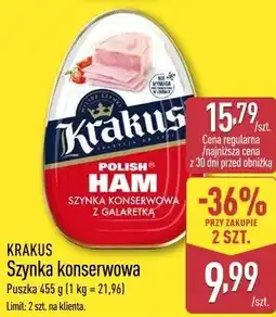 ALDI KRAKUS Szynka konserwowa oferta