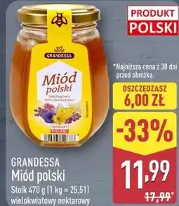 ALDI Grandessa Miód polski wielokwiatowy nektarowy oferta