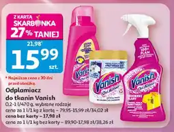 Auchan Odplamiacz w sprayu Vanish Oxi Action Intelligence Plus oferta