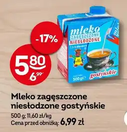 Żabka Mleko zagęszczone niesłodzone gostyńskie oferta