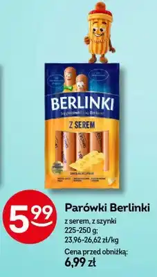 Żabka Parówki Berlinki z serem oferta