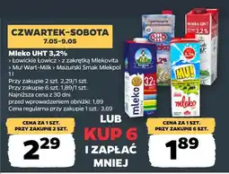 Netto Mleko UHT 3,2% Mazurski Smak Mlekpol oferta