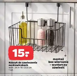 Netto Koszyk do zawieszenia na drzwiczkach 24,9x16x23,6cm oferta