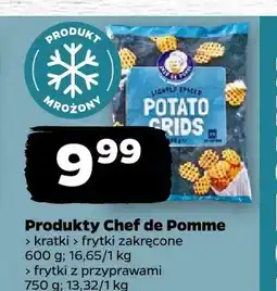 Netto Produkty Chef de Pomme frytki z przyprawami mrożone oferta
