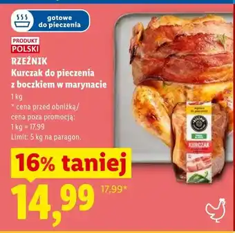 Lidl Kurczak do pieczenia z boczkiem w marynacie Rzeźnik oferta