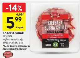 Intermarche Snack & Smak kiełbasa sucha chilli Pekpol oferta