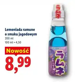 Lidl Lemoniada ramune o smaku jagodowym oferta