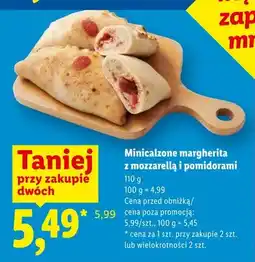 Lidl Minicalzone margherita z mozzarellą i pomidorami oferta
