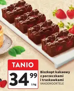 Intermarche Biszkopt kakaowy z porzeczkami i truskawkami Vandemoortele oferta