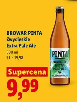 Lidl Piwo Pinta Zwycięskie Extra Pale Ale oferta