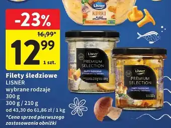 Intermarche Filety śledziowe Lisner Premium Selection oferta