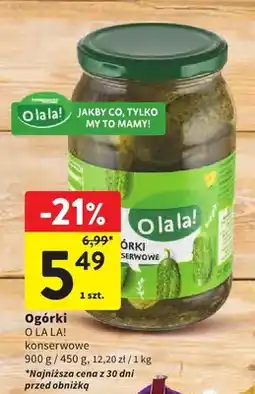 Intermarche Ogórki konserwowe O La La! oferta