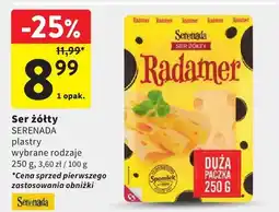 Intermarche Ser żółty w plastrach Serenada Radamer oferta