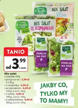 Intermarche Mix sałat porcja na raz Z Sadów i Pól oferta