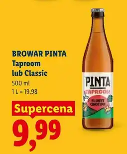 Lidl Piwo Pinta Classic oferta