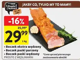 Intermarche Boczek paski wędzony Prosto z Wędliniarni oferta