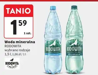 Intermarche Woda mineralna Rodowita oferta