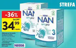 Intermarche Odżywcza formuła na bazie mleka Nestlé NAN Optipro oferta