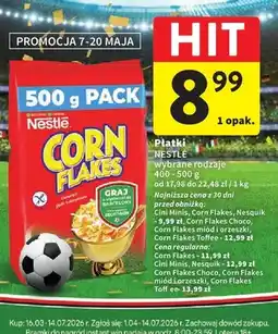 Intermarche Płatki Nestlé Corn Flakes wybrane rodzaje oferta
