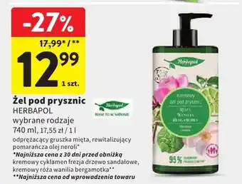 Intermarche Żel pod prysznic Herbapol oferta