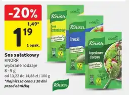 Intermarche Sos sałatkowy Knorr wybrane rodzaje oferta