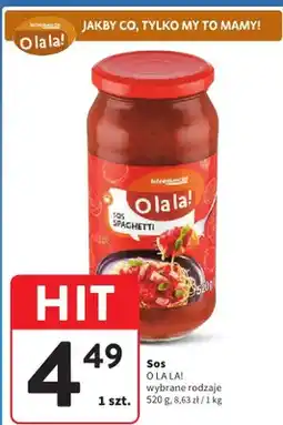 Intermarche Sos spaghetti O La La! Intermarché oferta