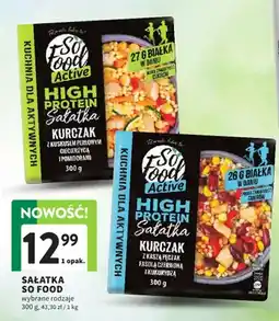 Intermarche Sałatka So Food Active High Protein kurczak z kaszą pęczak fasolą czerwoną i kukurydzą oferta