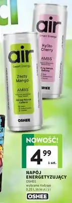 Intermarche Napój energetyzujący Oshee Air Smart Energy Kyoto Cherry oferta
