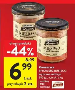 Intermarche Konserwa Spichlerz Rusiecki wybrane rodzaje oferta